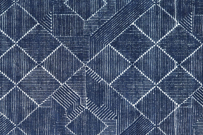 Finite Mosaics, Motherboard Area Rug, Navy