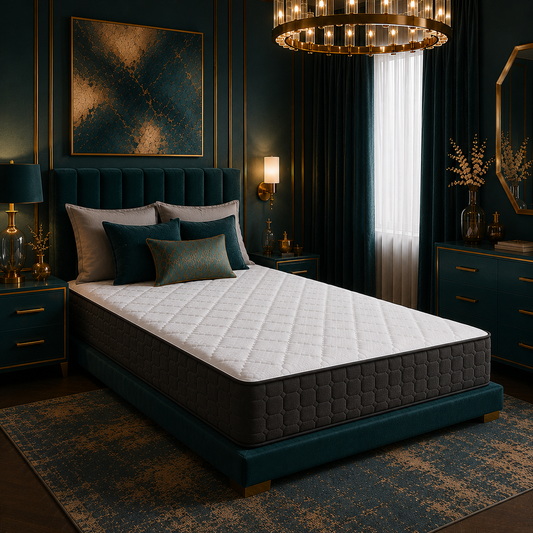DSV Topaz Tight Top 7" Firm Full Mattress, Gray & White