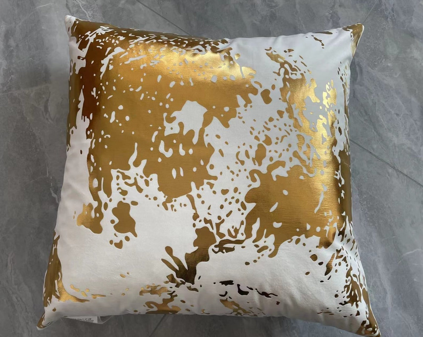 VIVA Metallic Velvet Throw Pillow w/ Down Feathers, Assorted Multicolor