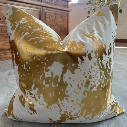 VIVA Metallic Velvet Throw Pillow w/ Down Feathers, Assorted Multicolor