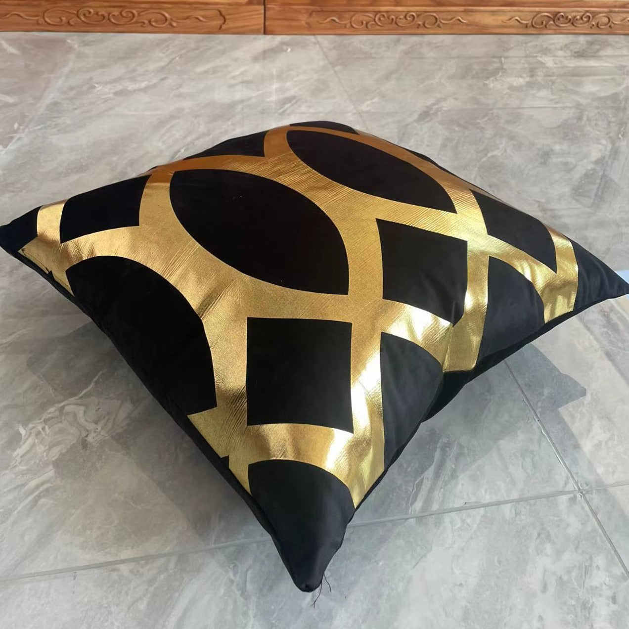 VIVA Metallic Velvet Throw Pillow w/ Down Feathers, Assorted Multicolor