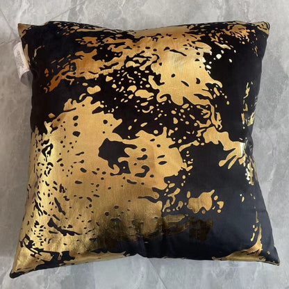 VIVA Metallic Velvet Throw Pillow w/ Down Feathers, Assorted Multicolor