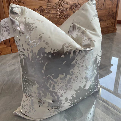 VIVA Metallic Velvet Throw Pillow w/ Down Feathers, Assorted Multicolor
