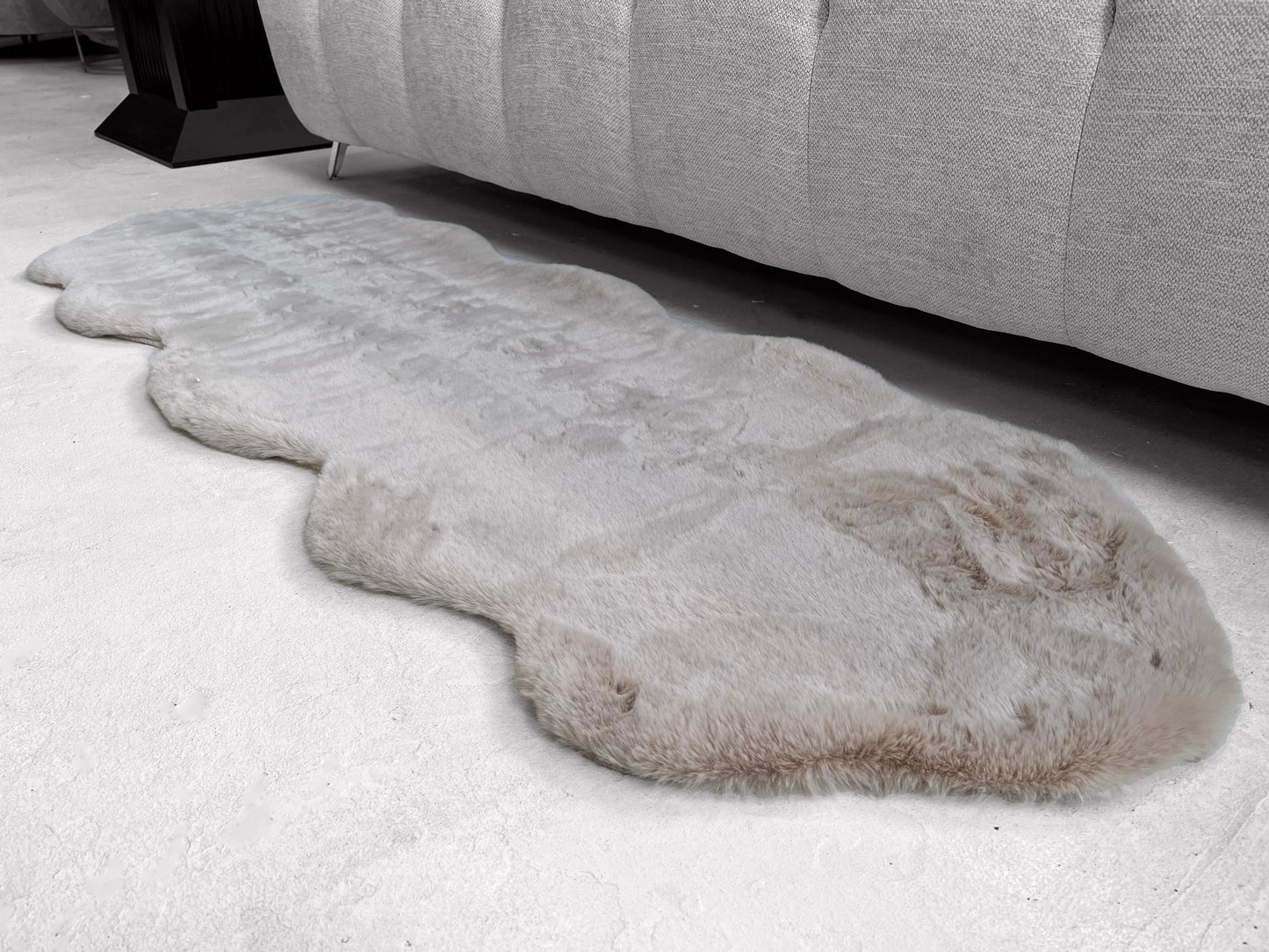 Bella Luxury Faux Fur Area Rug, Assorted Colors