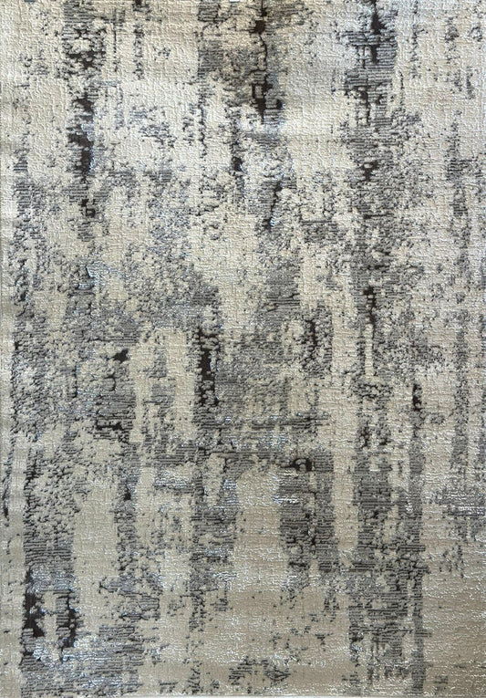 Biv Winter Forest Indoor | Outdoor Area Rug, Gray & Silver