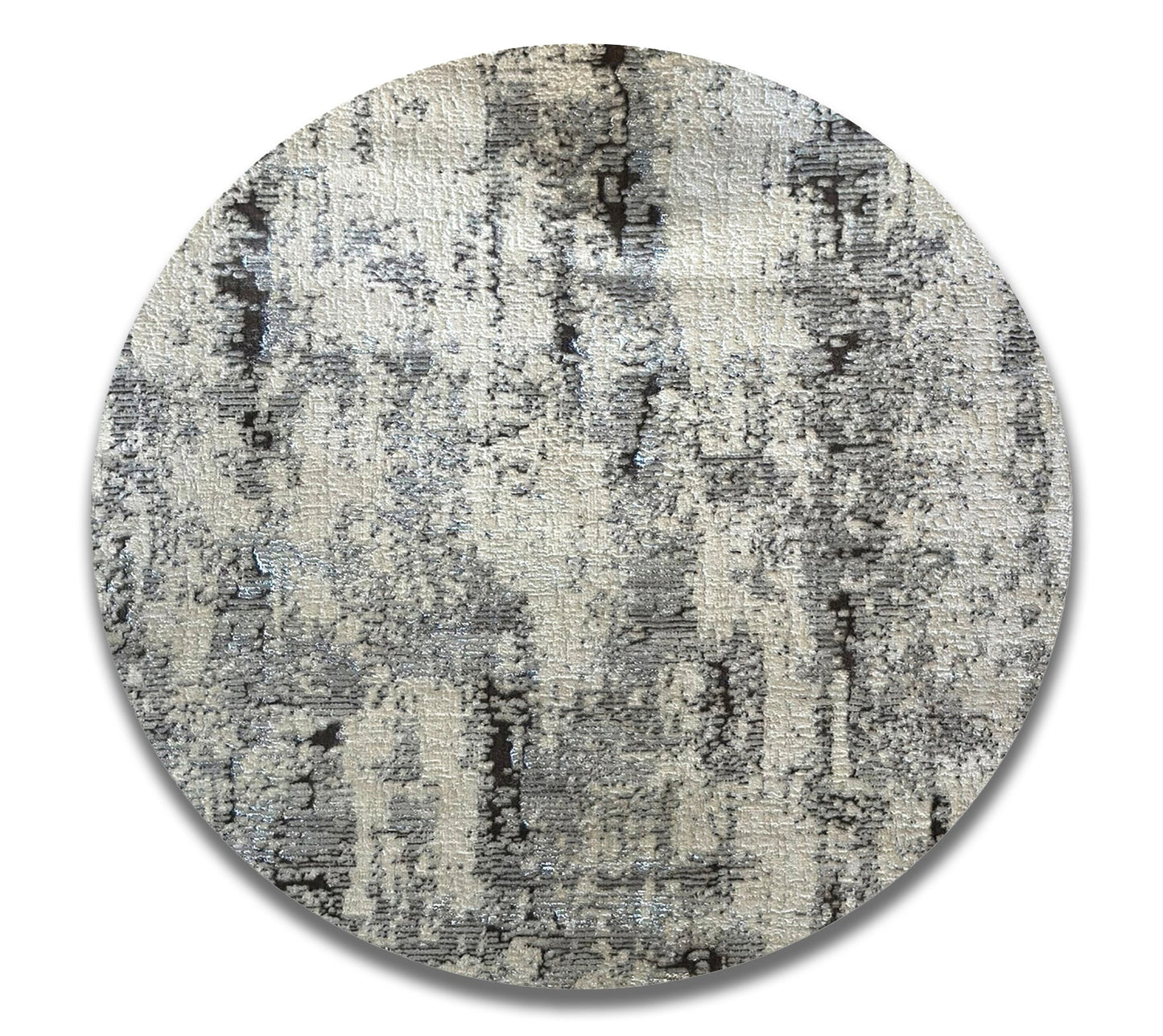 Biv Winter Forest Indoor | Outdoor Area Rug, Gray & Silver