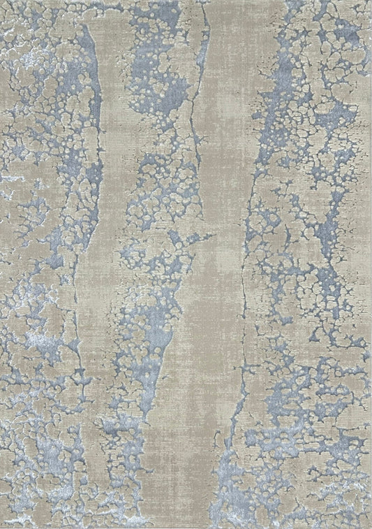 Biv Infusion Indoor | Outdoor Area Rug, Beige & Silver