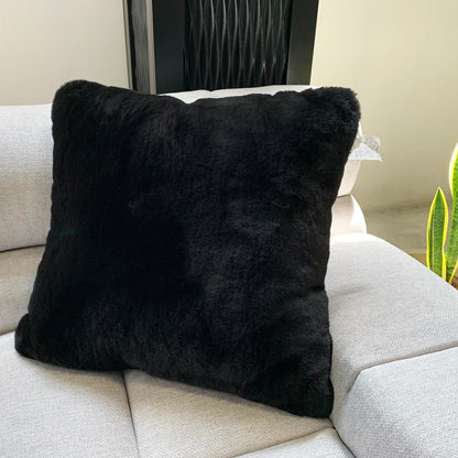 Modern Soft Luxury Chinchilla Feel Faux Fur Pillow by Rug Factory Plus - Rug Factory Plus
