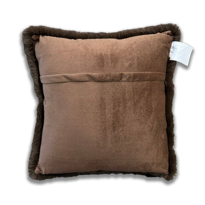 Luxury Faux Chinchilla Fur Throw Pillow, Assorted Colors