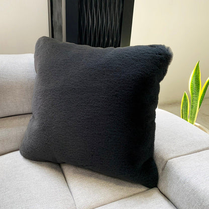 Modern Soft Luxury Chinchilla Feel Faux Fur Pillow by Rug Factory Plus - Rug Factory Plus