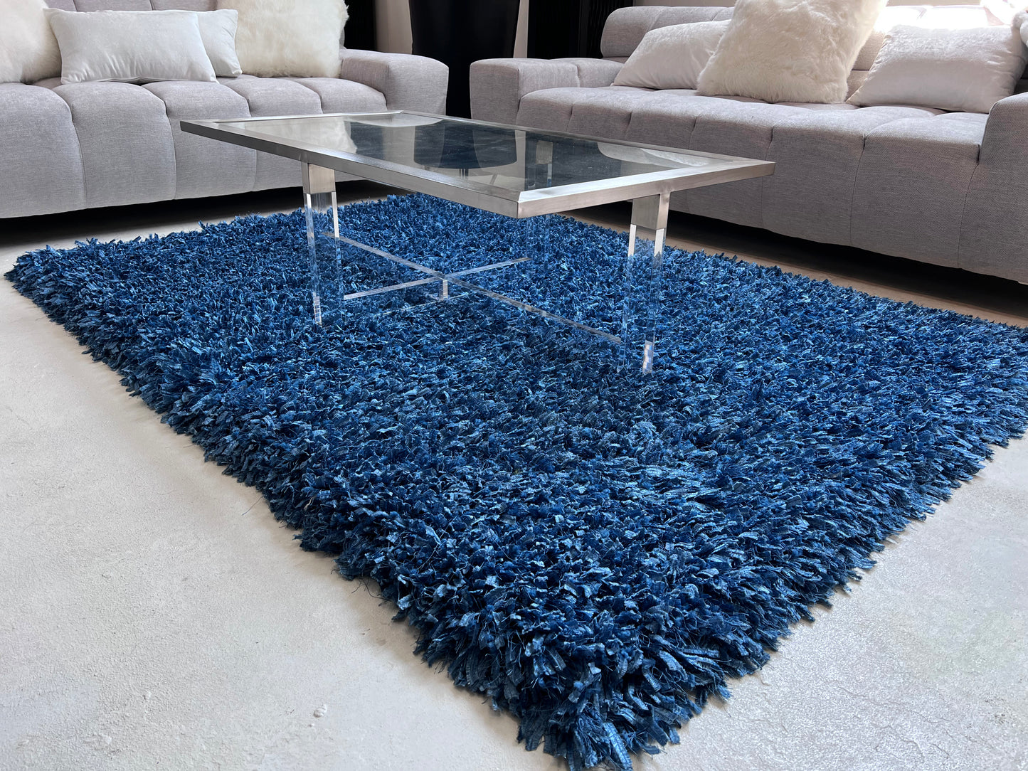 Crystal Shag Multitexture Area Rug, Assorted Colors