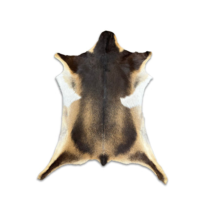 Authentic Leather Hides, Goat Leather Hide Area Rug, Assorted Natural
