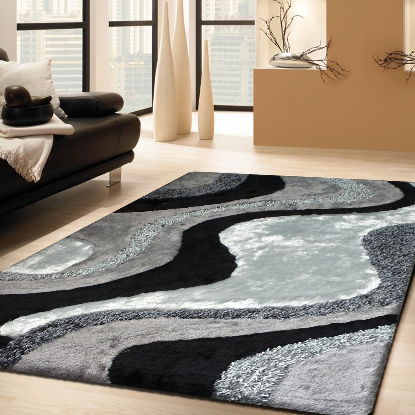 S.V.D. Fluvial Area Rug, Assorted Multicolor