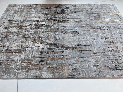 Devo Celestial Whispers Area Rug, Platinum & Gray