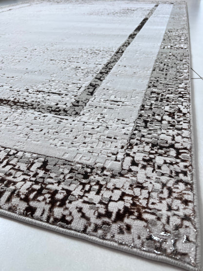 Maximus Opulence Indoor | Outdoor Area Rug, Gray & Platinum