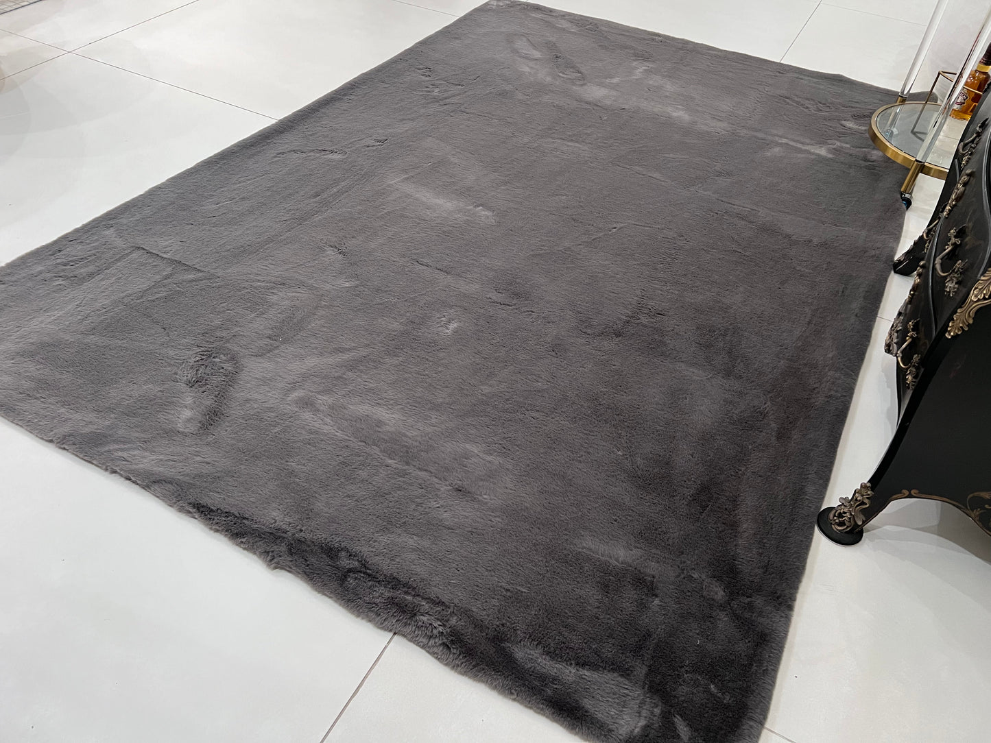 Bella Luxury Faux Fur Area Rug, Assorted Colors