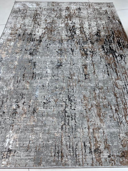 Devo Celestial Whispers Area Rug, Platinum & Gray