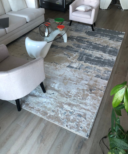Maximus Emotion Indoor | Outdoor Area Rug, Beige & Gold