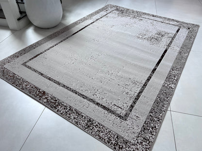 Maximus Opulence Indoor | Outdoor Area Rug, Gray & Platinum