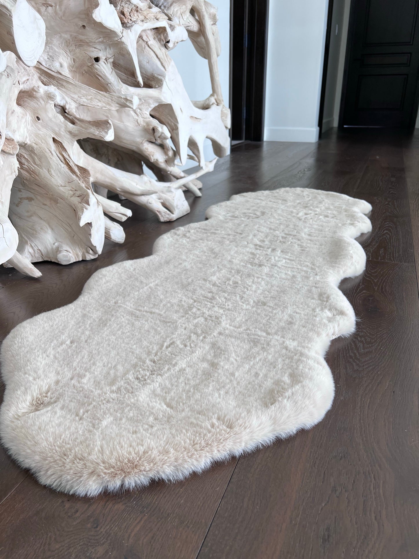 Bella Luxury Faux Fur Area Rug, Assorted Colors