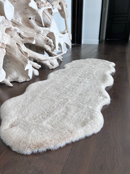 Bella Luxury Faux Fur Area Rug, Assorted Colors