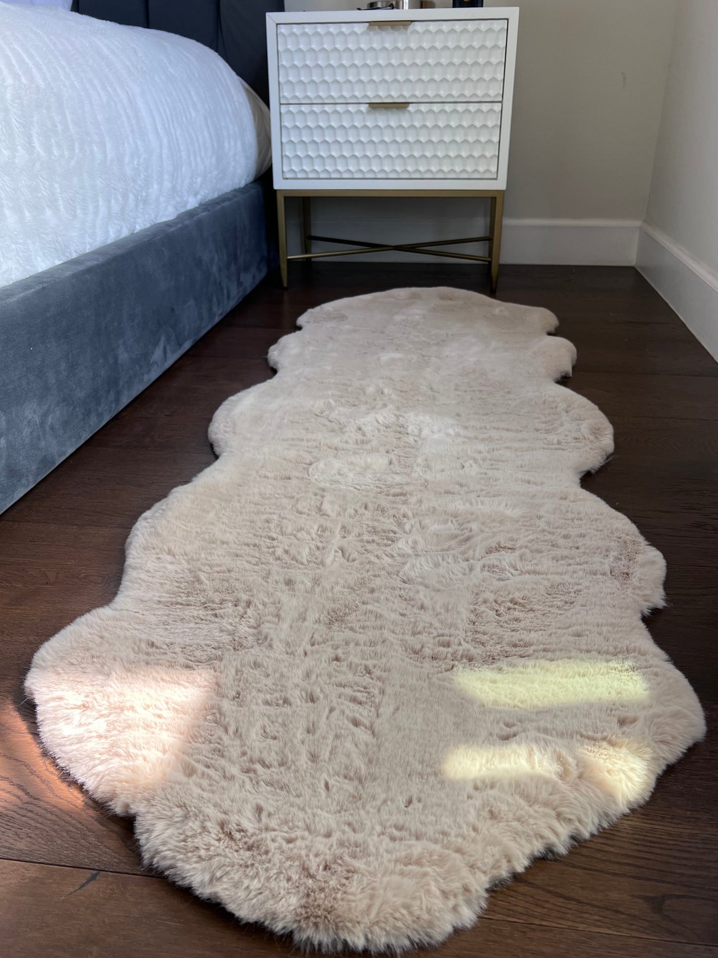 Bella Luxury Faux Fur Area Rug, Assorted Colors