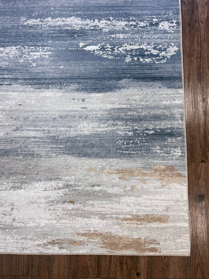 Elevate Cloudy Day Area Rug, Blue