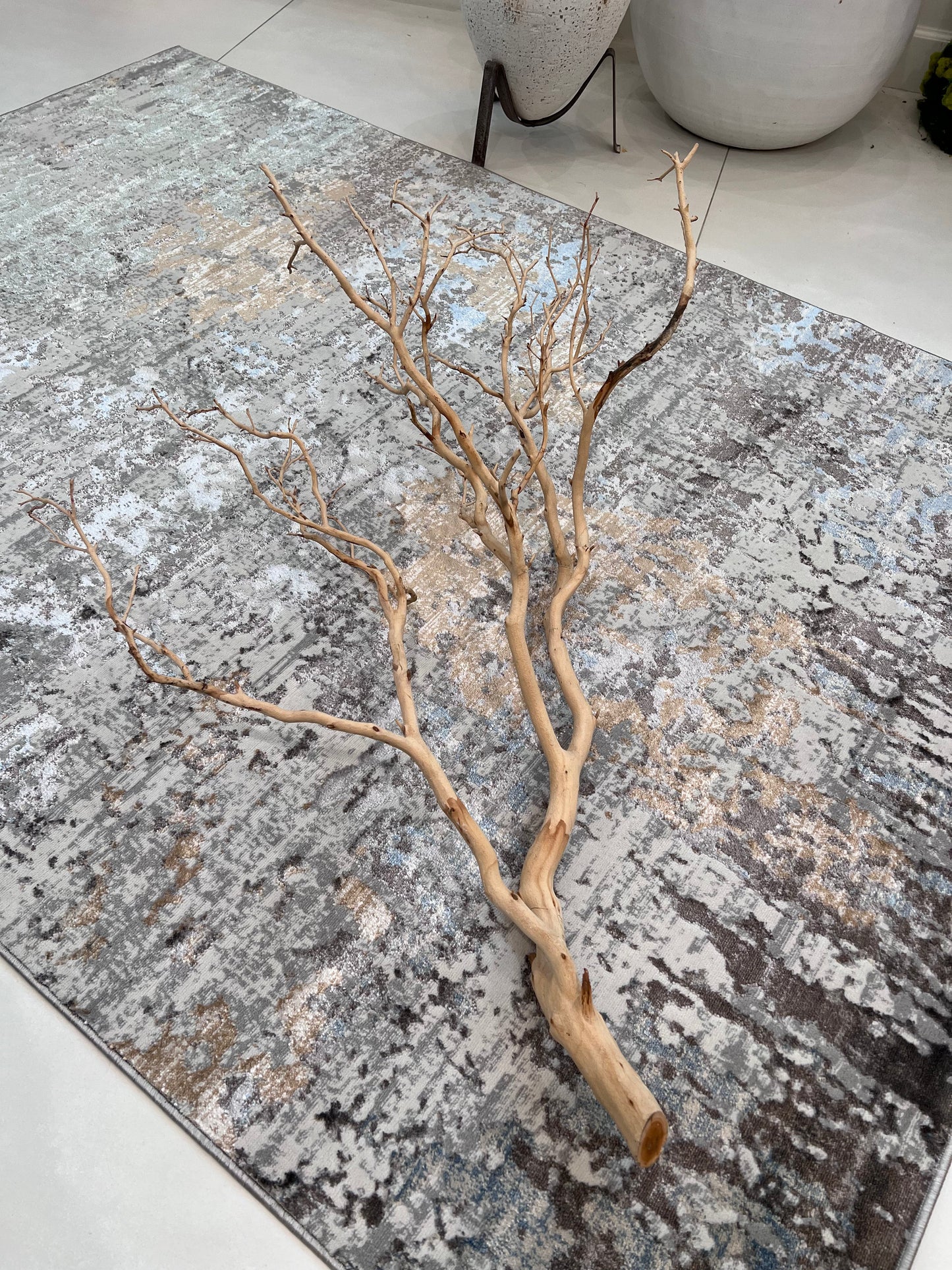 Devo Memories Area Rug, Platinum & Earth