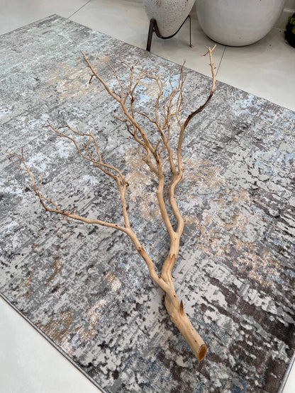 Devo Memories Area Rug, Platinum & Earth