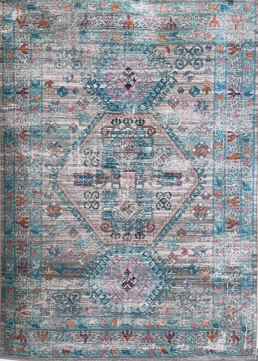 Elevate Persianesque III Area Rug, Turquoise