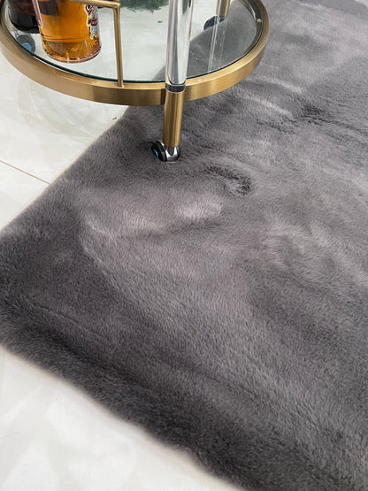 Bella Luxury Faux Fur Area Rug, Assorted Colors