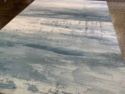 Elevate Rainy Day Area Rug, Blue & Gray