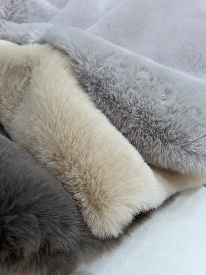 Bella Luxury Faux Fur Area Rug, Assorted Colors