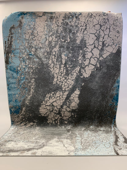 Maximus Ebb and Flow Indoor | Outdoor Area Rug, Blue & Platinum