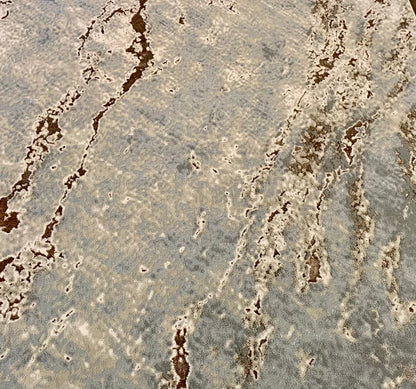 Maximus Fissure Patina Indoor | Outdoor Area Rug, Silver & Platinum