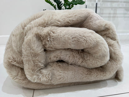 Bella Luxury Faux Fur Area Rug, Assorted Colors