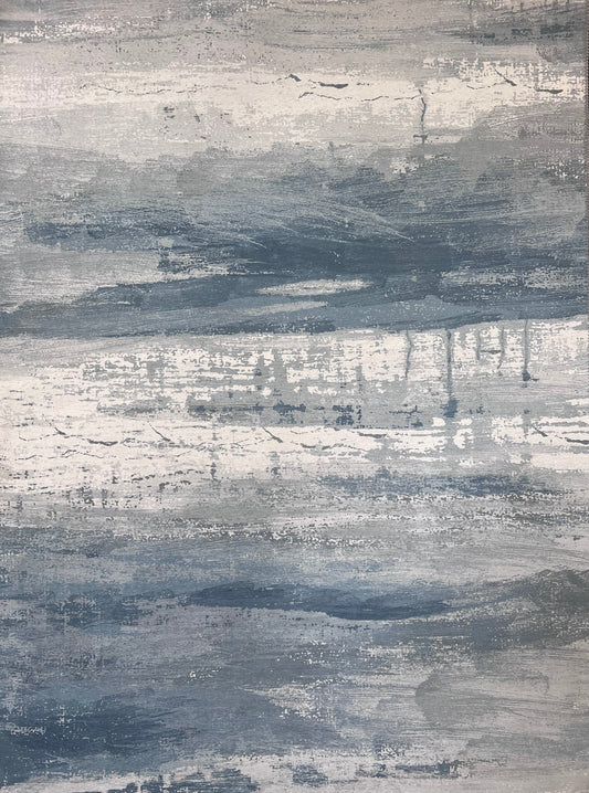 Elevate Rainy Day Area Rug, Blue & Gray