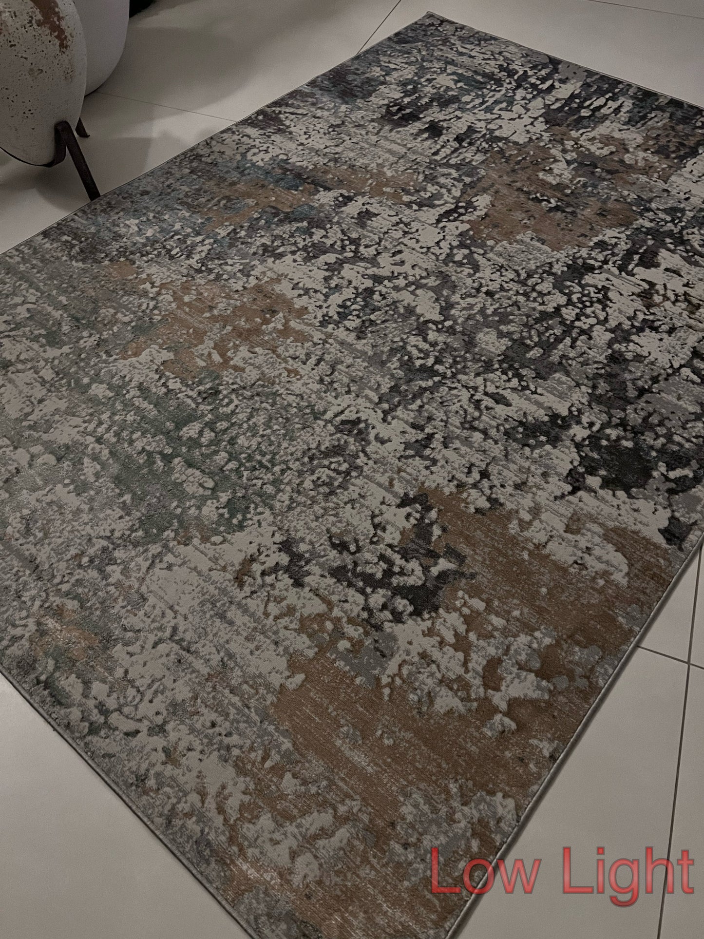 Devo Memories Area Rug, Platinum & Earth