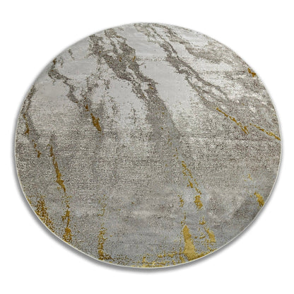 Maximus Marble Indoor | Outdoor Area Rug, Beige & Gold