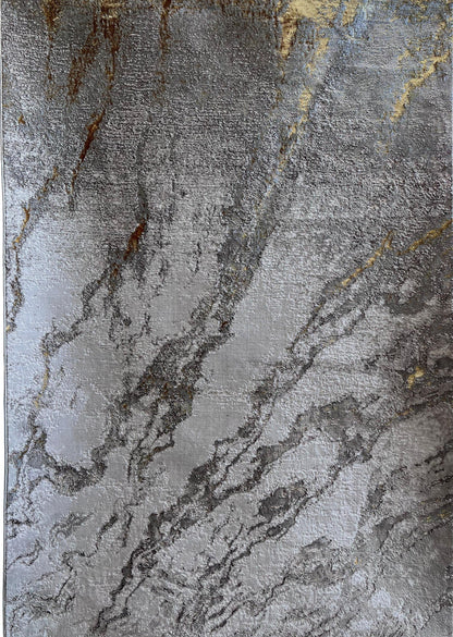 Maximus Marble Indoor | Outdoor Area Rug, Beige & Gold