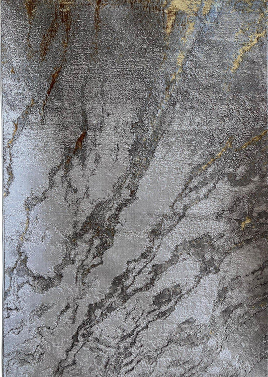 Maximus Marble Indoor | Outdoor Area Rug, Beige & Gold