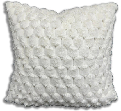 Rexa Faux Chinchilla Fur Throw Pillow, Assorted Colors