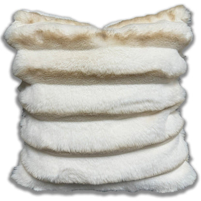 Rexa Faux Chinchilla Fur Throw Pillow, Assorted Colors