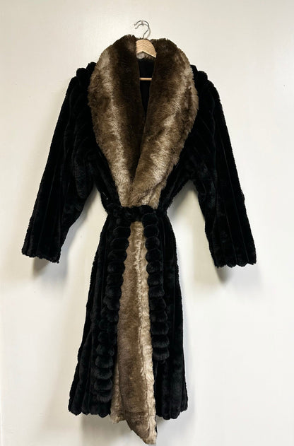 Rexa Luxury Faux Chinchilla Fur Robe, Assorted Colors