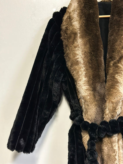 Rexa Luxury Faux Chinchilla Fur Robe, Assorted Colors