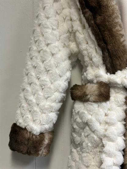 Rexa Luxury Faux Chinchilla Fur Robe, Assorted Colors