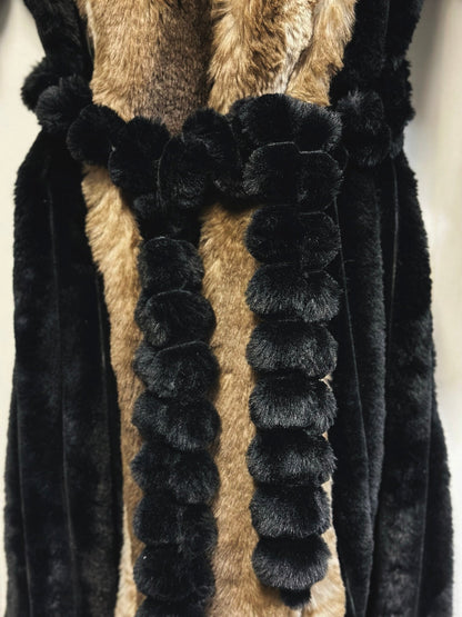 Rexa Luxury Faux Chinchilla Fur Robe, Assorted Colors