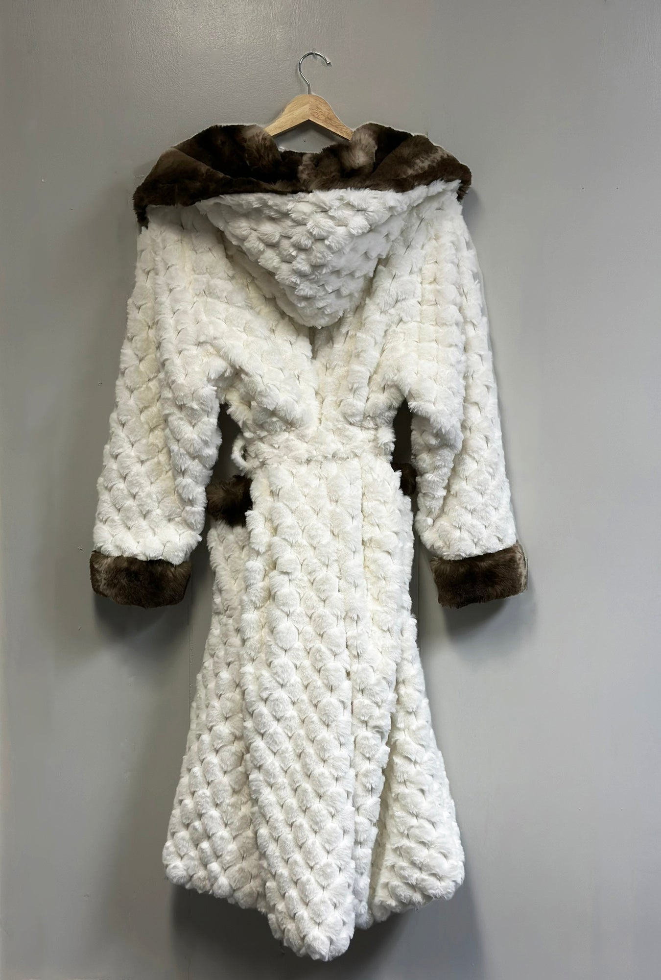 Rexa Luxury Faux Chinchilla Fur Robe, Assorted Colors