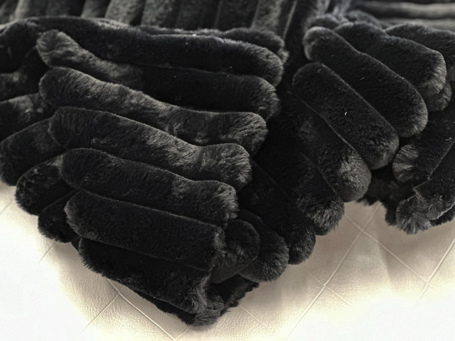 Rexa Faux Chinchilla Fur Throw Blanket, Assorted Colors