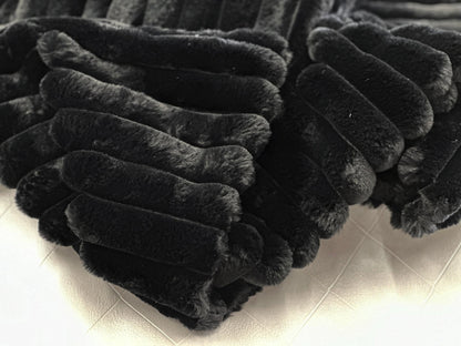 Rexa Faux Chinchilla Fur Throw Blanket, Assorted Colors